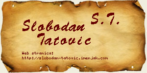 Slobodan Tatović vizit kartica